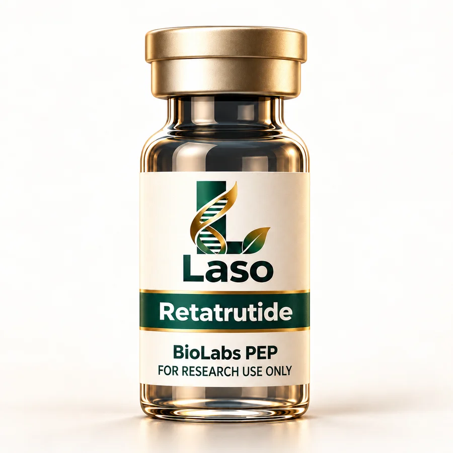 Retatrutide — Laso brand packaging concept